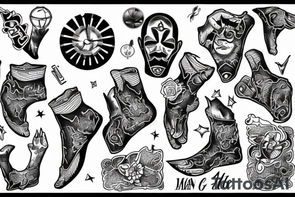 man falling from sky tattoo idea