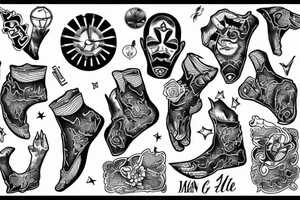 man falling from sky tattoo idea
