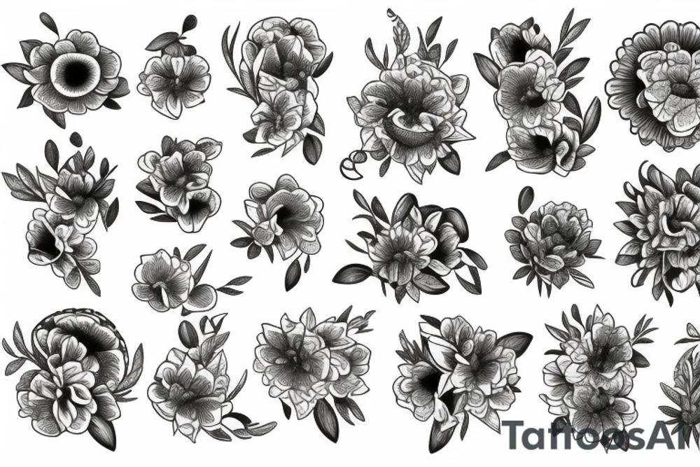 Flowers tattoo idea