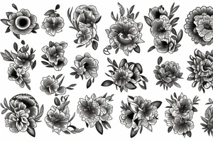 Flowers tattoo idea