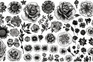 Flowers tattoo idea