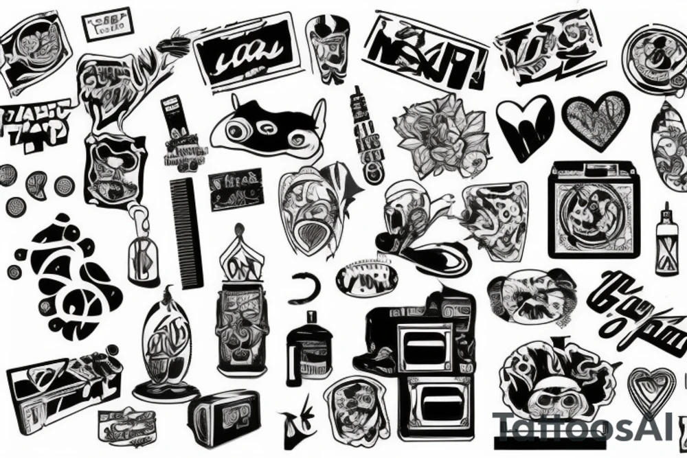 Graffiti tattoo idea
