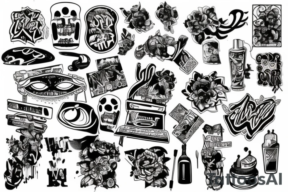 Graffiti tattoo idea