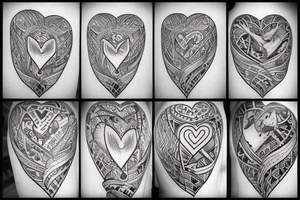 moa and paa come of heart tattoo idea