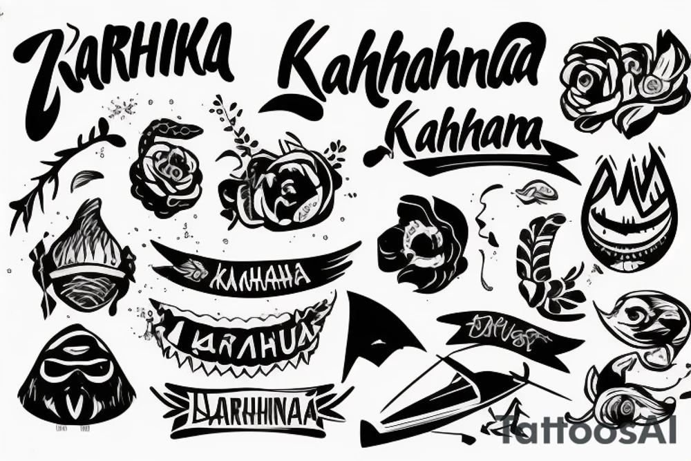 Гавайская шаманка KAHUNA tattoo idea