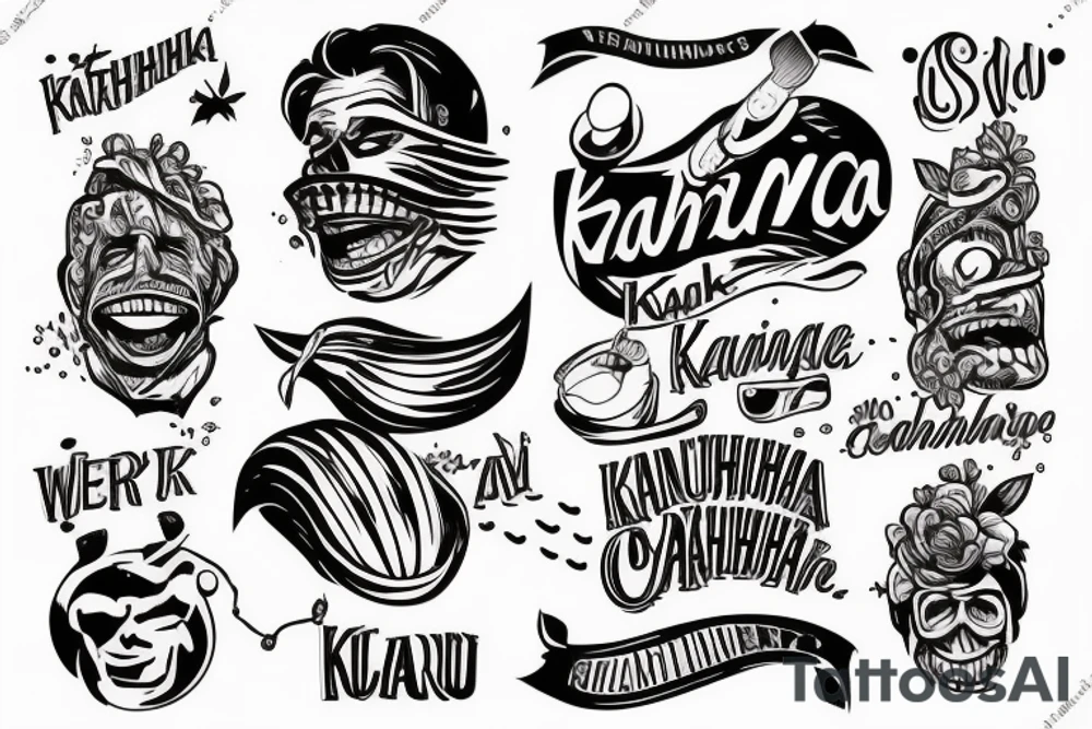 Гавайская шаманка KAHUNA tattoo idea