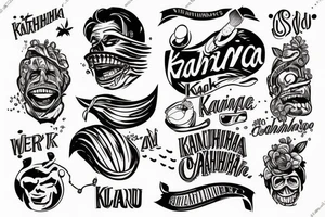 Гавайская шаманка KAHUNA tattoo idea