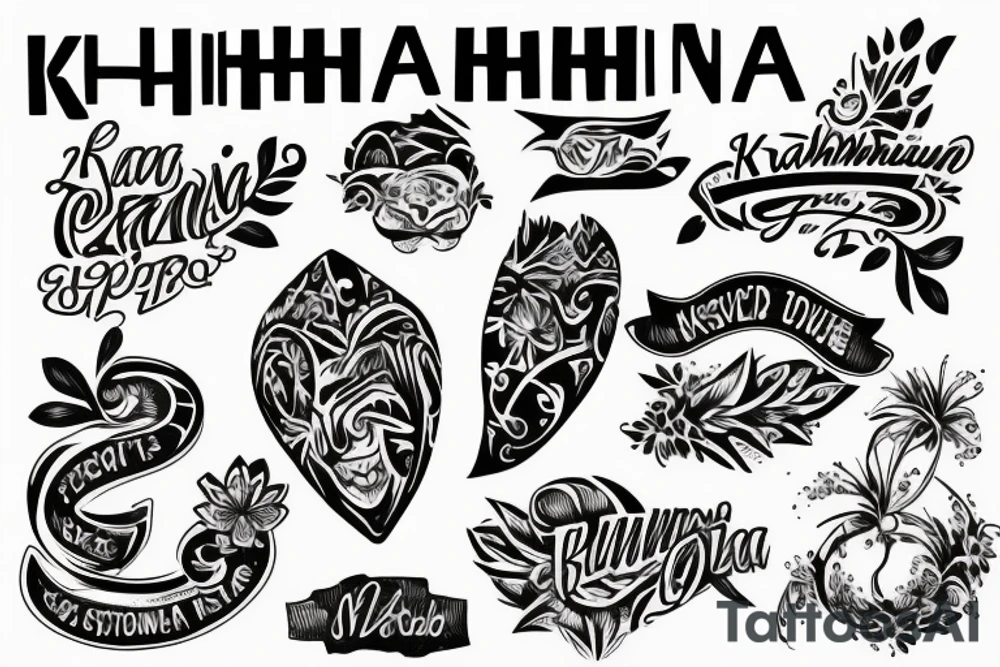 KAHUNA tattoo idea
