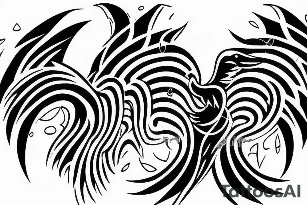 The Black Phoenix takes off tattoo idea