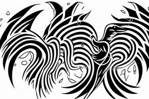 The Black Phoenix takes off tattoo idea