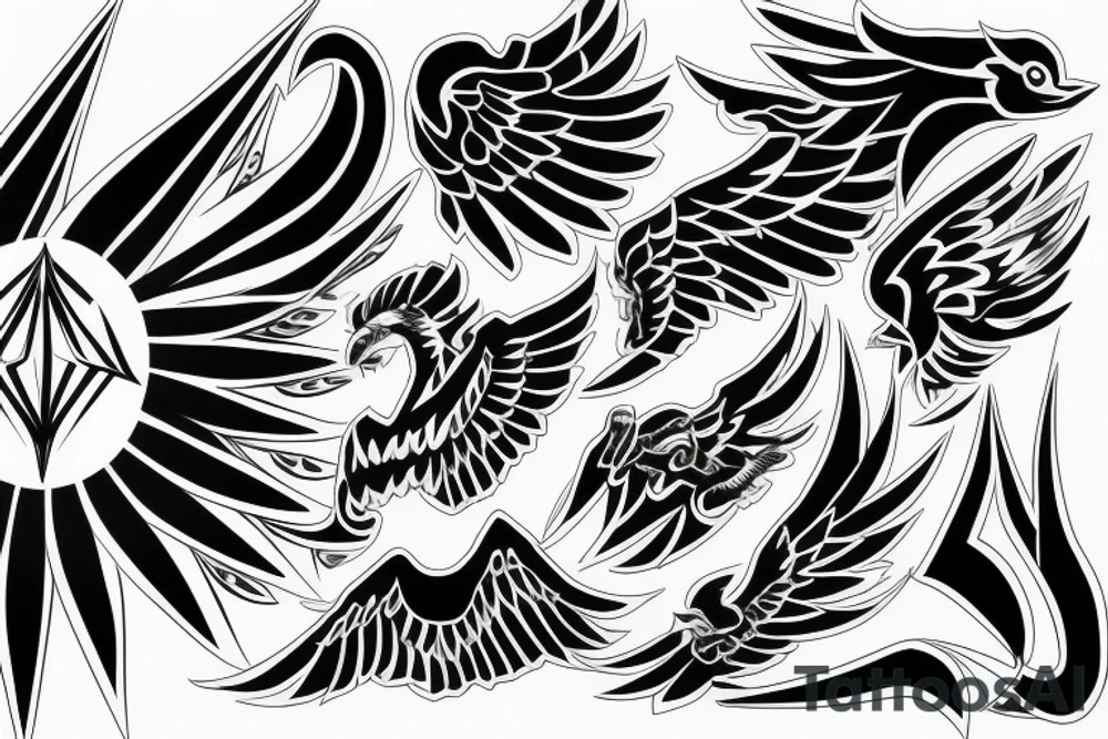 The Black Phoenix takes off tattoo idea