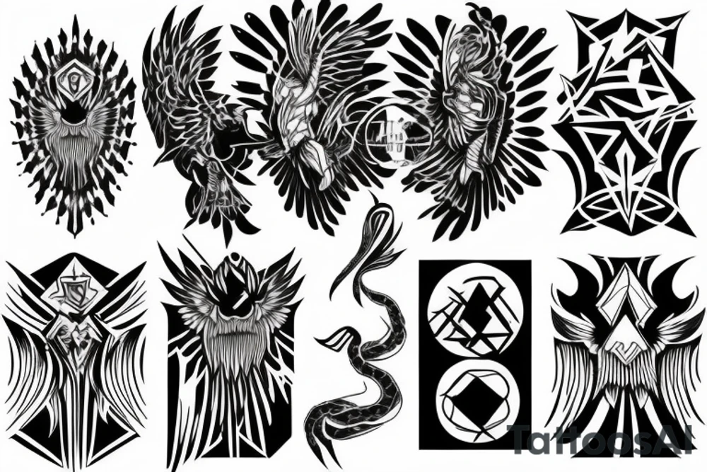 The black phoenix tattoo idea