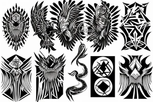 The black phoenix tattoo idea
