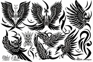 The black phoenix tattoo idea