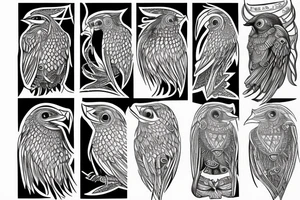 hugin and munin tattoo idea
