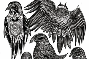 hugin and munin tattoo idea