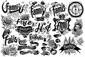 family is the proyect tattoo idea