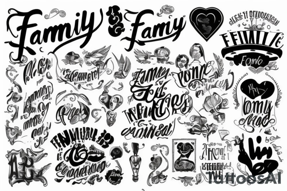 family is the proyect tattoo idea