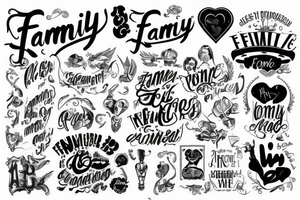 family is the proyect tattoo idea