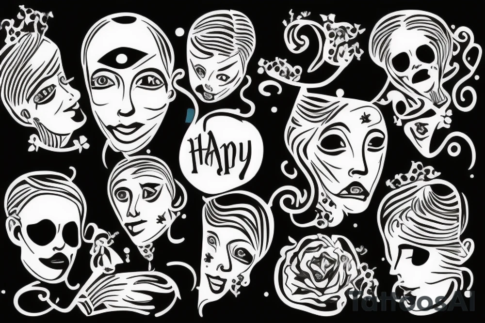 Happy Family with the Letters RMP tattoo idea