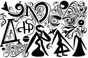 Happy Family with the Letters RMP tattoo idea