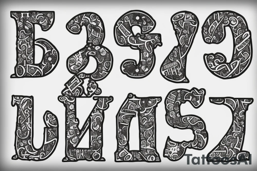 letter h tattoo idea