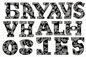 letter h tattoo idea