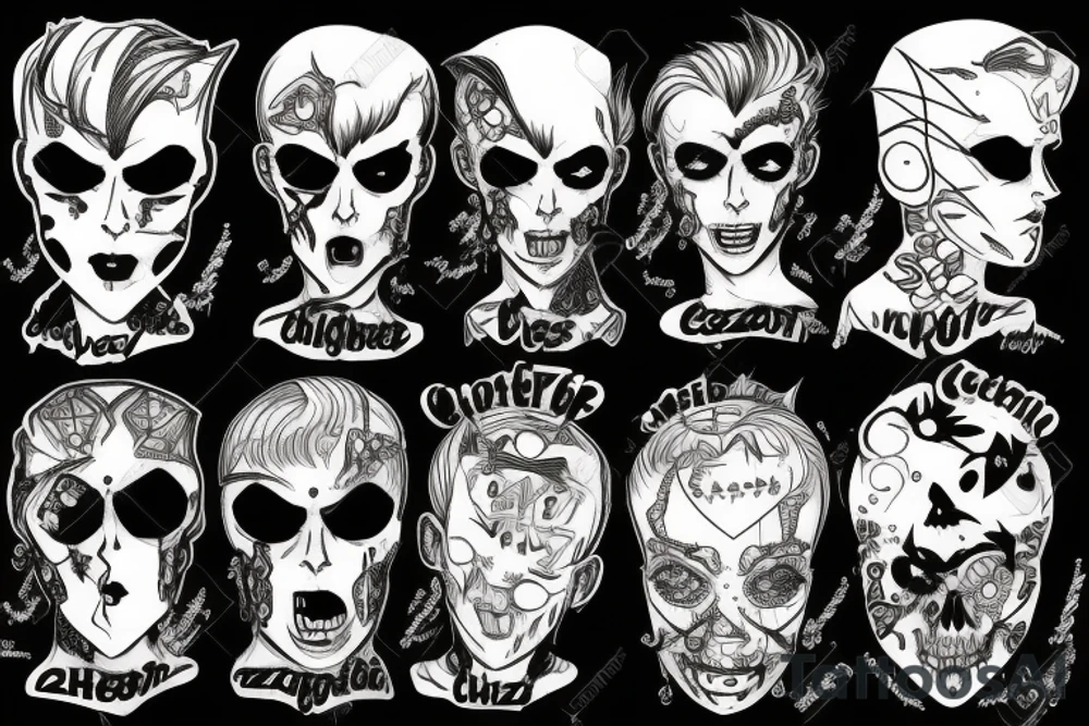 Cyberpsycho schizo bipolar insanity tattoo idea