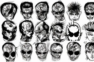 Cyberpsycho schizo bipolar insanity tattoo idea