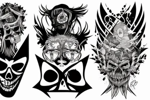 Cyberpsycho schizo bipolar insanity tattoo idea