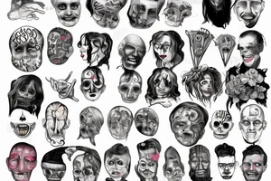 mental derangement insanity schizo personality disorder tattoo idea
