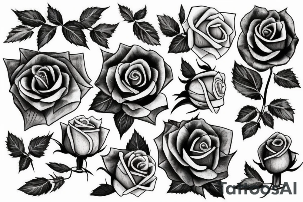 Basketball rose tattoo idea