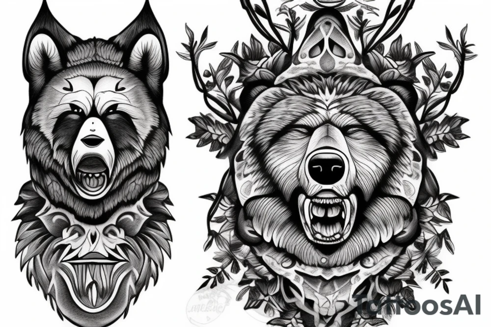 Grizzly bear
Frog
Wolf
Snake tattoo idea