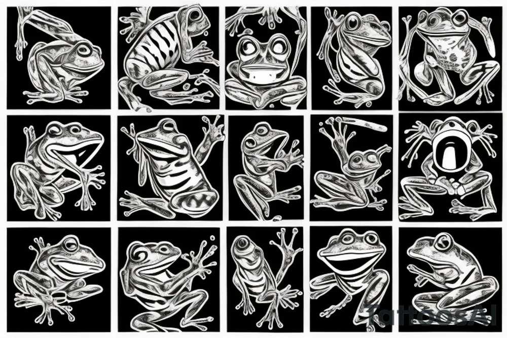 Frog on lilipad tattoo idea