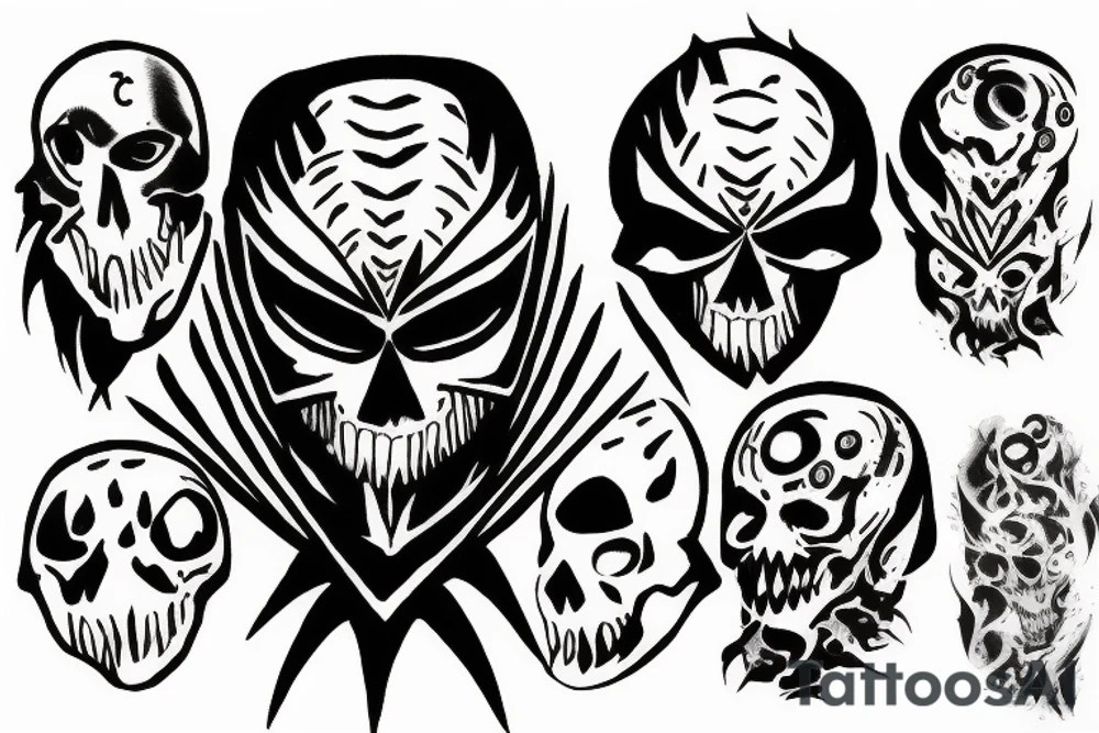 Phantom troop spider tattoo berserk curse mark I’m the middle tattoo idea