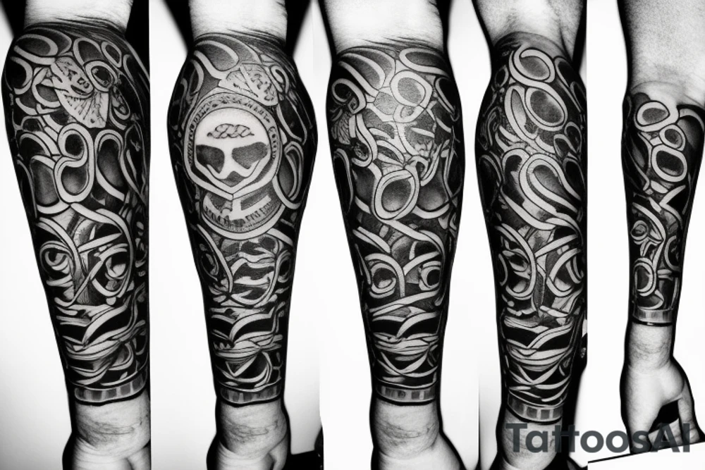 Chain arm tattoo tattoo idea