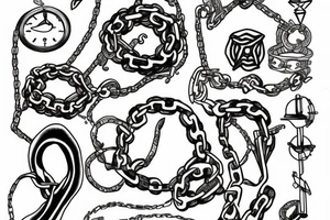 Chain arm tattoo tattoo idea