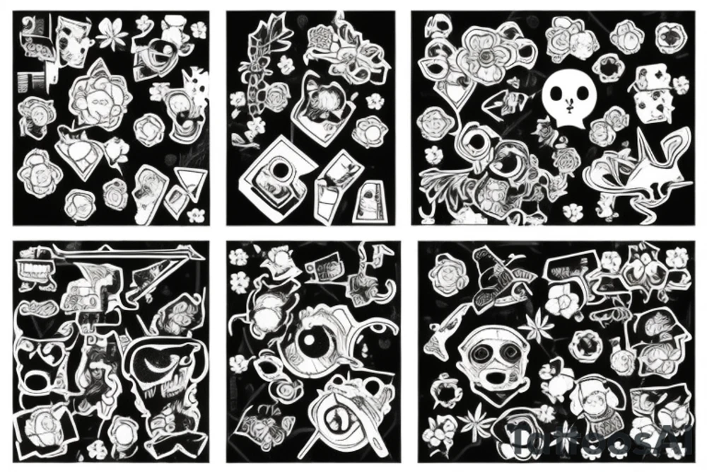 Patchwork tattoo idea