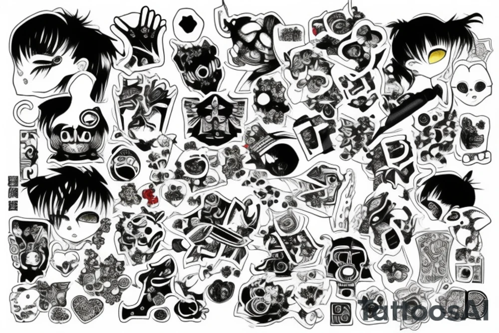Patchwork tattoo idea