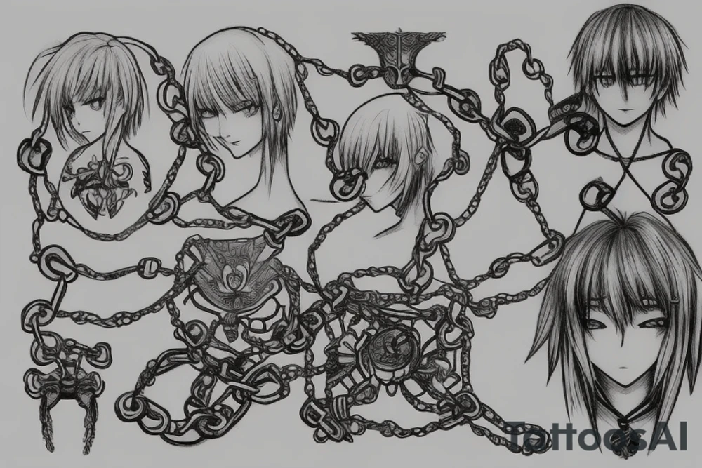 kurapika chain tattoo tattoo idea