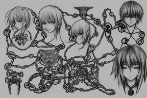 kurapika chain tattoo tattoo idea