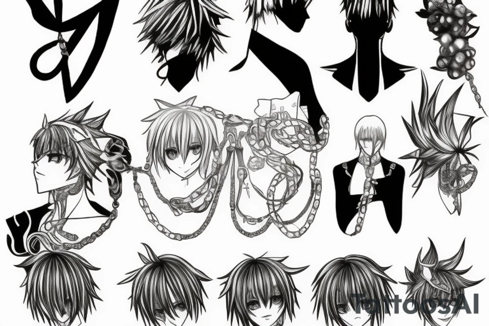 kurapika chain tattoo tattoo idea
