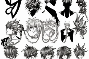 kurapika chain tattoo tattoo idea