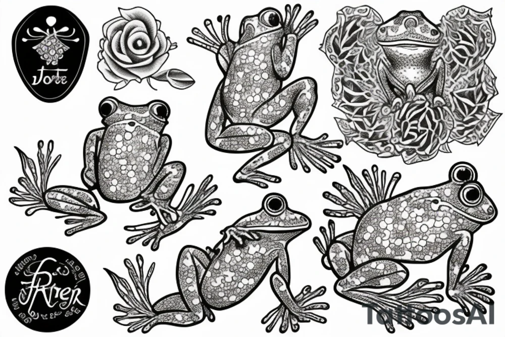 Frog jester tattoo idea