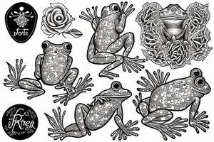 Frog jester tattoo idea