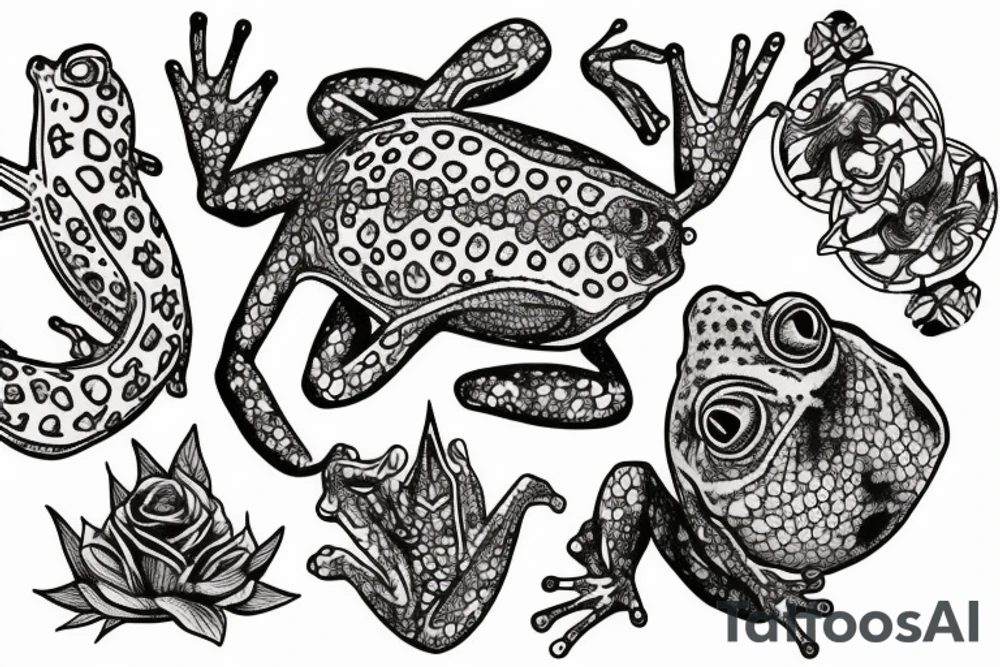 Frog jester tattoo idea