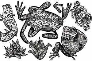 Frog jester tattoo idea