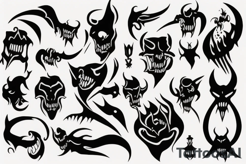 demons tattoo idea