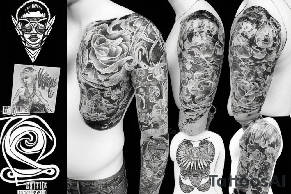 Rock n roll tattoo idea