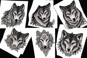 Hungry wolf tattoo idea